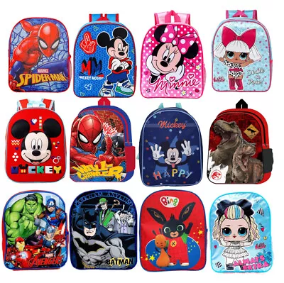 £9.99 • Buy Boys Girls Kids Backpack Childrens Character Rucksack Junior Toddlers School Bag