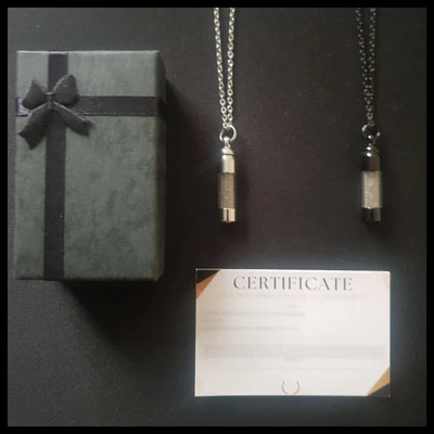 £15.99 • Buy Genuine Meteorite Space Rock/dust With Star Effect Pendant Necklace -SILVER- COA