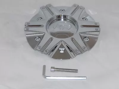 VCT SCARFACE II CHROME WHEEL RIM CENTER CAP N180-2090-2295CAP LG0510-20 W/ SCREW • $49.99