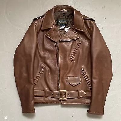 Schott 519 Perfecto Steerhide Brown Leather Motorcycle Jacket Made In USA M NWT • $799.99