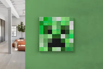 Minecraft Creeper Canvas Print - Large Minecraft Artwork Wall Art For Kids • £34.90