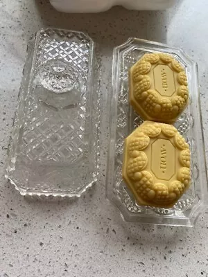 Vintage Collector AVON BUTTER DISH & Soaps Boxed • $16