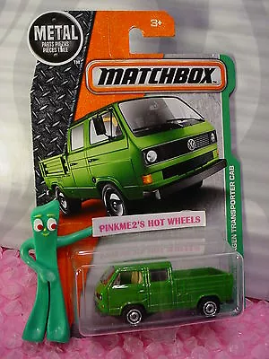 2017 Matchbox #95 VOLKSWAGEN TRANSPORTER CAB☆Green VW☆empty Bed☆EXPLORERS • $4.96