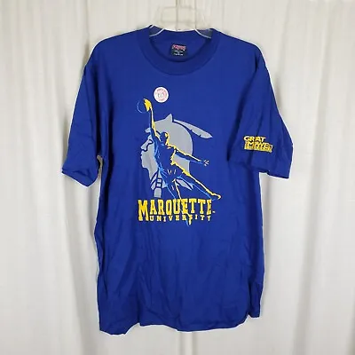 Vintage Marquette University Warriors Jansport Crewneck Tshirt Mens XL Midwest • $106.59