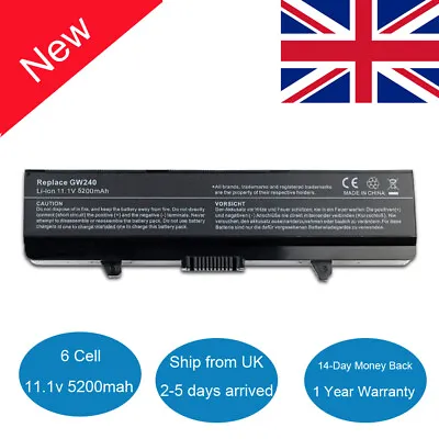 £15.99 • Buy Laptop Battery For Dell Inspiron 1525 1526 1545 0GW240 312-0625 RW240 HP277