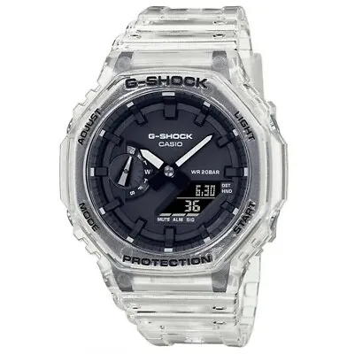 Casio G-SHOCK GA2100SKE-7A Carbon Core Shield Transparent World Time Men's Wrist • $48.99