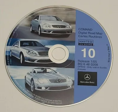 2001 2002 2003 Mercedes Benz Navigation Map Disc Cd 10 Part Bq 646 0208 • $39.99