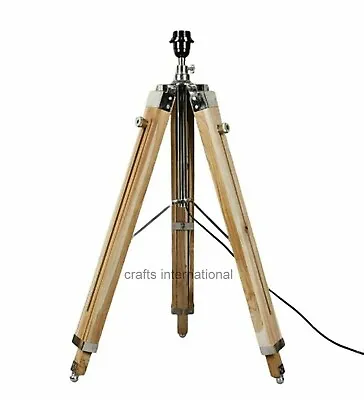 Nautical Vintage Tripod Floor Lamp Stand (Without Shade) For Christmas Gift • $103.55