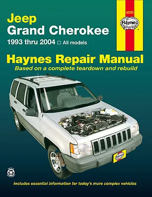 Jeep Grand Cherokee 1993-2004 Haynes Workshop Manual • $59.95