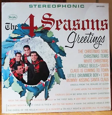 ORIG 1962 The 4 Seasons Greetings STEREO On VEE JAY Oval Rainbow In Shrink Wrap • $49.99