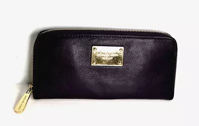 Michael Kors Purple Leather Zip Around Clutch Wallet • $28.99