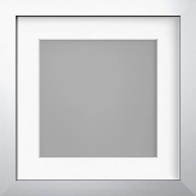 £17.98 • Buy Square Photo Picture Frame With White Mounts Wood Effect Black White Oak Large