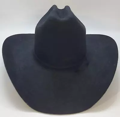 Cody James DENVER 2X Black Fur Felt Black Tie Cowboy Hat Men’s Size 6 7/8 • $29.74