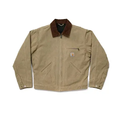 Men's Canvas Jacket Work Coat Vintage Casual Coat Military Jacket Pockets Top • $119.20