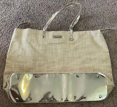 Vintage Versace Parfums Gold Tote Bag 16 X 23”    A.N • $60