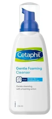 £9.95 • Buy Cetaphil Gentle Foaming Cleanser Face Normal Dry Combination 236ml Gentle Foam