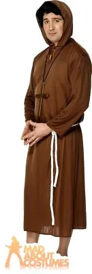 £11.99 • Buy Adult Monk Costume Friar Tuck Robin Hood Medieval Fancy Dress Outfit Mens Womens
