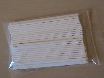 50 X 11.75  (299mm) LONG PAPER LOLLY POP STICKS LOLLIPOP COOKIE CRAFT CHOCOLATE • £7.99