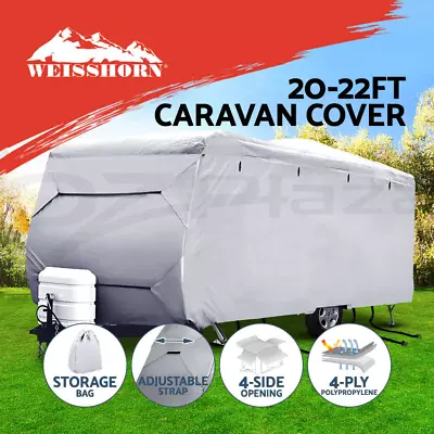 Weisshorn 20-22ft Caravan Cover Campervan 4 Layer UV Water Resistant • $144.90