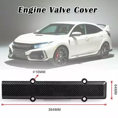 FOR HONDA B18 B16 B SERIES Vtec CARBON FIBER LOOK VALVE COVER SPARK PLUG INSERT • $14.24