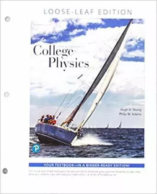 College Physics Loose Leaf Edition (Masteringphysics) • $62.59