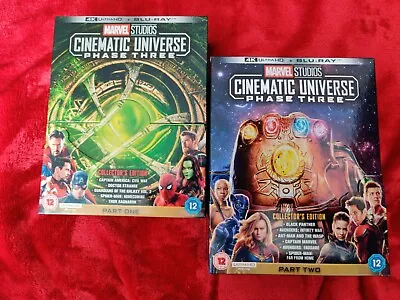 MARVEL CINEMATIC UNIVERSE PHASE 3 COMPLETE (PARTS 1 & 2)  4K And BLU RAY • £34.99