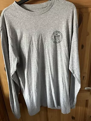 Vans - Long Sleeve T-Shirt - Medium - Grey • £10