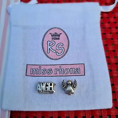 Silver  Bracelet Charms Miss Rhona ANGEL By Rhona Sutton • £4.80