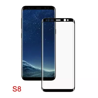 For Samsung Galaxy S8 5D Full Cover Tempered Glass Screen Protector Film • $4.49