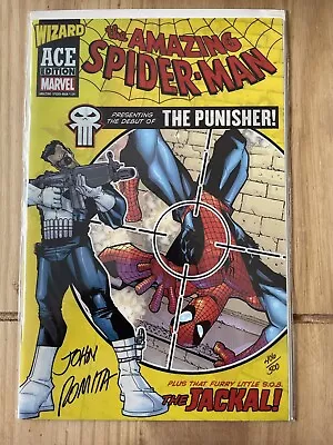 £169.99 • Buy Amazing Spiderman #129 Signed By John Romita Snr Wizard Ace Limited Edition