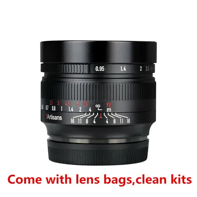 $236 • Buy 7artisans 50mm F/0.95 APS-C Portrait Manual Lens For Panasonic Micro M4/3 4/3