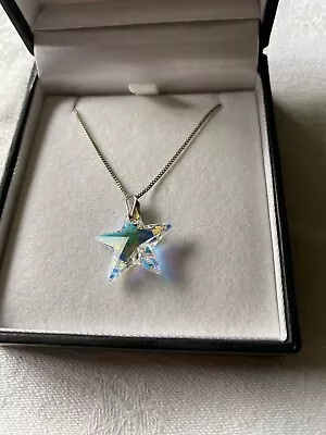 £10 • Buy Star Pendant With Swarovski Elements And Sterling Silver Chain