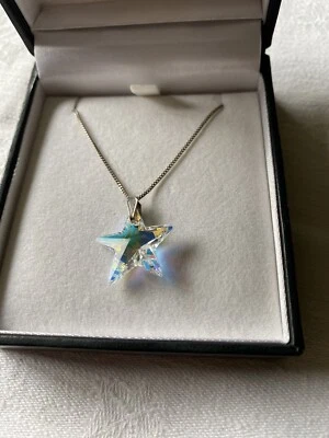 £10 • Buy Star Pendant With Swarovski Elements And Sterling Silver Chain