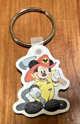 Mickey Mouse Firefighter Disney Keychain Fob Key Ring NEW • $7.99