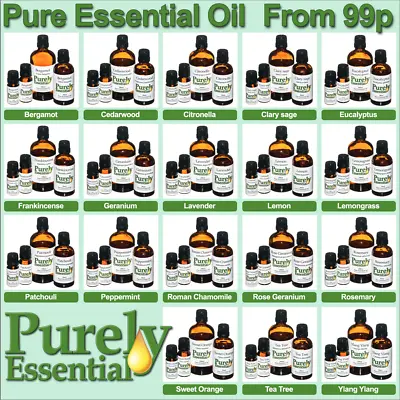 5ml 10ml 50ml 100ml Essential Oil Natural Pure Therapeutic Grade Aromatherapy • £185.99