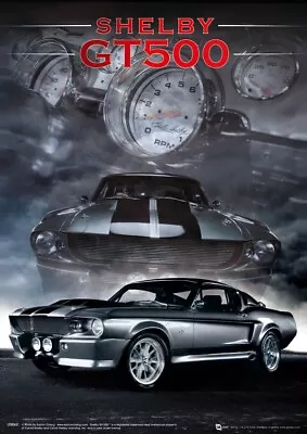 3D Small A3 Lenticular Poster Ford Mustang Shelby GT500 • $14.95