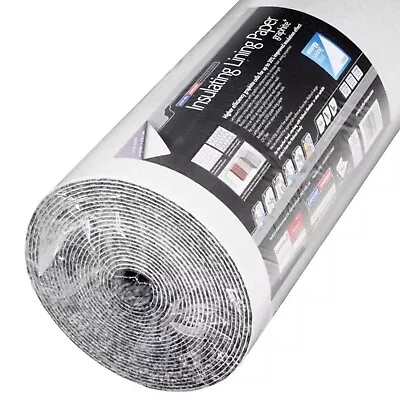 Heat Saving Damp Mould Insulating Graphite Lining Paper Thermal 4mm Wallpaper • £132.95