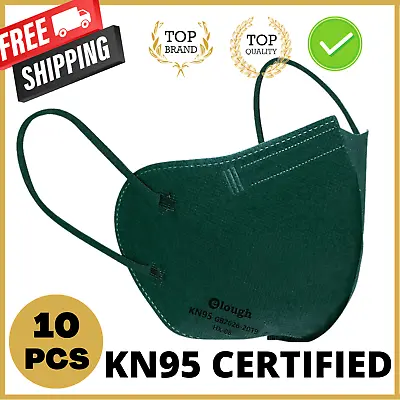 10Pcs KN95 N95 P2 Disposable Face Mask Respirator Protective Masks 4 Layer-Green • $18.95
