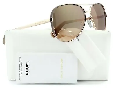 Michael Kors 0MK5004 1017R1 Chelsea Aviator Sunglasses Rose Gold W/Gold Mirror • $64.99