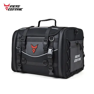 MOTOCENTRIC Waterproof Motor Motorcycle Rear Seat Bag Saddle Travel Bag 43L/46L • $112.99