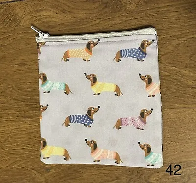 Dachshund Wiener Dog Zipper Bag Coin Purse • $10