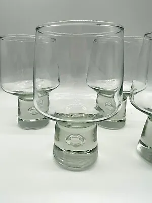 Set Of 4 Vintage MCM Kosta Boda Mambo Water Or Bar Ware Glasses Air Bubble Base • $58