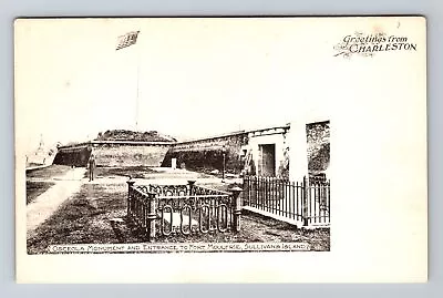 Charleston SC-South Carolina Osceola Monument And Entrance Vintage Postcard • $7.99