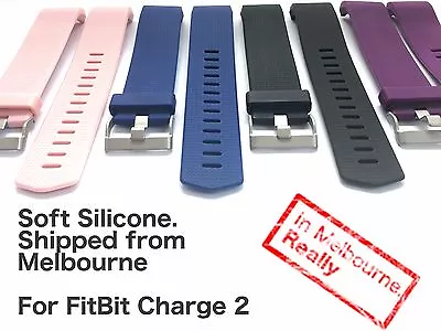$4.99 • Buy Soft Silicone Replacement Band For FitBit Charge 2 - Located In Melbourne