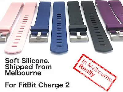 Soft Silicone Replacement Band For FitBit Charge 2 - Located In Melbourne • $3.99