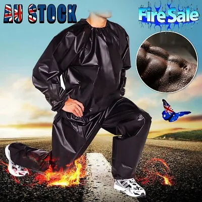 $19.86 • Buy Heavy Duty Sweat Suit Sauna Suit Exercise Gym Suit Fitness Weight Loss Anti-Rip