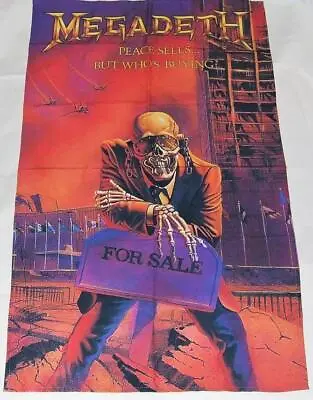 Megadeth Peace Sells Fabric Poster Flag 27x42 Heavy Metal UK • $22.45