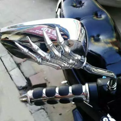 Chrome Side Mirrors For Honda Shadow Spirit Aero Rebel 750 1100 VTX VT 1300 1800 • $25.26