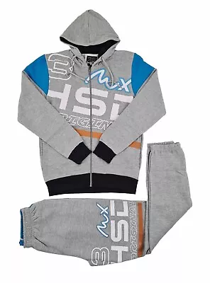 360 Degrees Men's Grey Urban Cotton Tracksuit New Hip Hop Era Is Time Money • £34.99