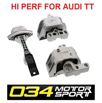 HI PERF Engine Motor Manual Transmission Mount Set 3pc Kit Audi TT Quat 1.8L • $450